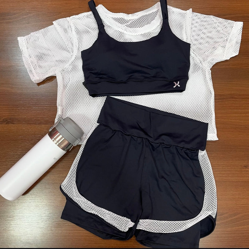 Conjunto 3 Peças Short Duplo