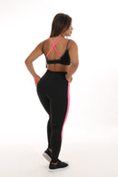 Conjunto Detalhe Em Neon (Calça + Top C/Bojo)