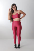 Conjunto Brilhoso (Calça + Top C/Bojo)