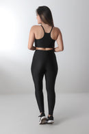 Conjunto Brilhoso (Calça + Top C/Bojo)