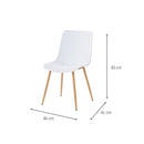 Conjunto com 2 Cadeiras Lindy Branco