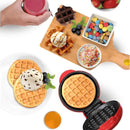 Máquina de Waffle Elétrica Antiaderente — Prática, Rápida e Waffles Perfeitos em Minutos