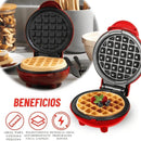 Máquina de Waffle Elétrica Antiaderente — Prática, Rápida e Waffles Perfeitos em Minutos