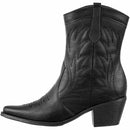 Bota Feminina Western Texana Cano Curto Bordada
