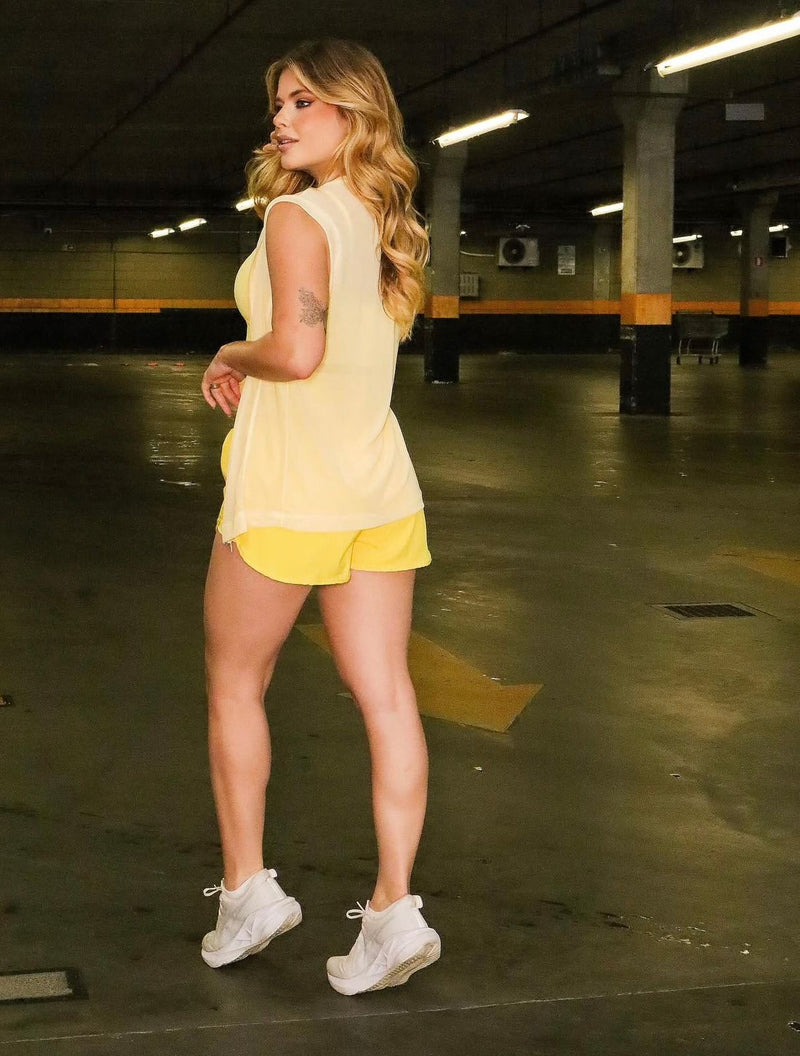 Conjunto luz 3 Peças Short Duplo