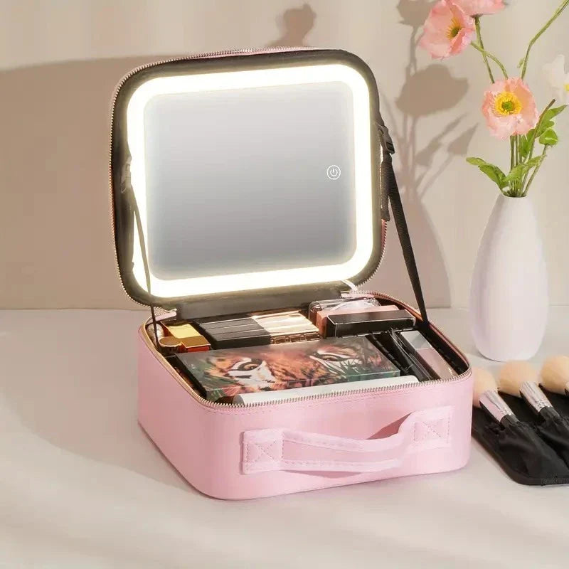 Maleta de Maquiagem com LED