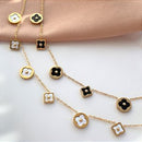 BRINCO ARGOLINHA PINGENTE TREVO RESINADO DOURADO AÇO 316L⭐️