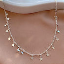 COLAR ESTRELA ZIRCÔNIA FOLHEADO A PRATA⭐️