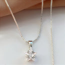 COLAR ESTRELA ZIRCÔNIA FOLHEADO A PRATA⭐️