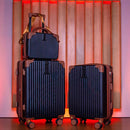 Kit com 2 Malas de Bordo + Frasqueira – Padrão ANAC | Cadeado Numérico | Rodinhas 360°