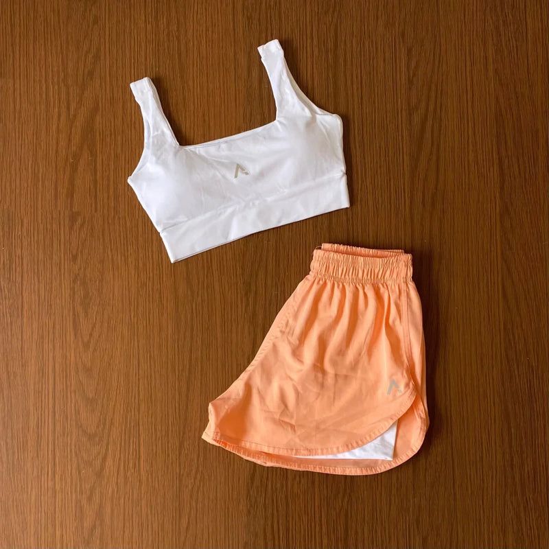 Conjunto Advance 2 peças   [Top com bojo + Short Duplo]