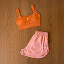 Conjunto Advance 2 peças   [Top com bojo + Short Duplo]