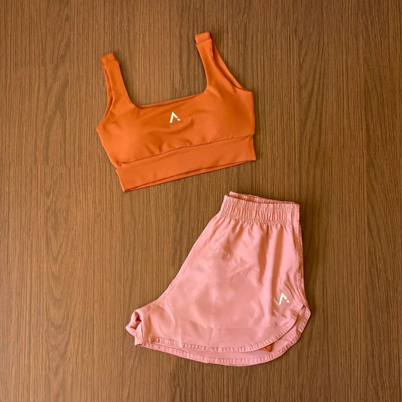 Conjunto Advance 2 peças   [Top com bojo + Short Duplo]