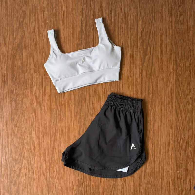 Conjunto Advance 2 peças   [Top com bojo + Short Duplo]