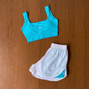 Conjunto Advance 2 peças   [Top com bojo + Short Duplo]