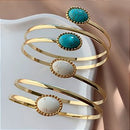 PULSEIRA / BRACELETE BOHO CHIC DOURADO BIJU