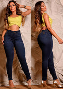 Calça Jeans Modeladora Lipo Empina Bumbum Cós Médio - C439