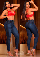 Calça Jeans Modeladora Lipo Empina Bumbum Cós Médio - C452