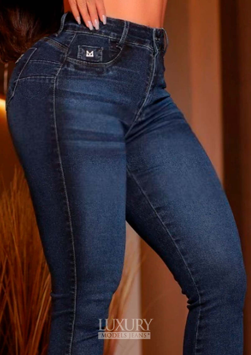 Calça Jeans Modeladora Lipo Empina Bumbum Cós Médio - C452