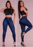 Calça Jeans Modeladora Lipo Empina Bumbum Cós Alto - C470