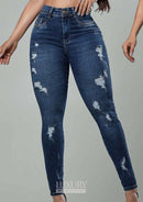 Calça Jeans Modeladora Lipo Empina Bumbum Cós Médio - C473