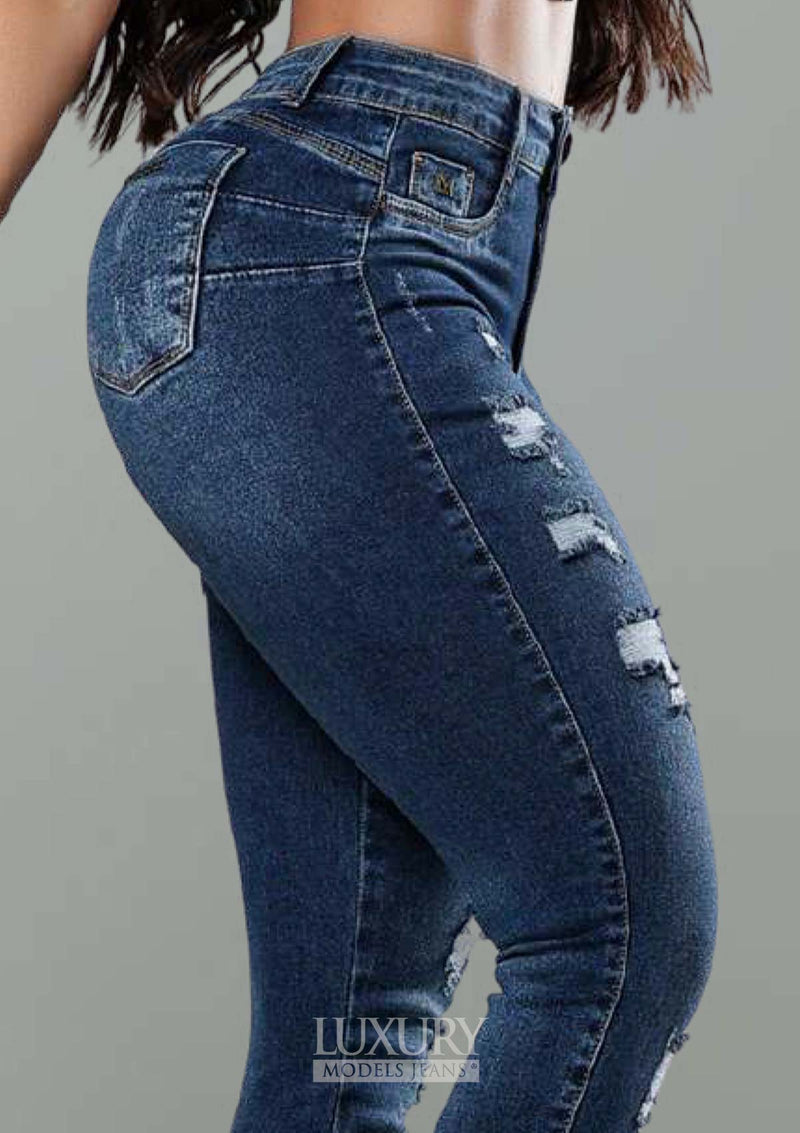 Calça Jeans Modeladora Lipo Empina Bumbum Cós Médio - C473