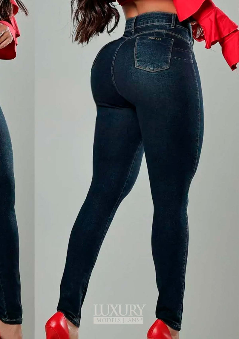 Calça Jeans Modeladora Lipo Empina Bumbum Cós Médio - C473