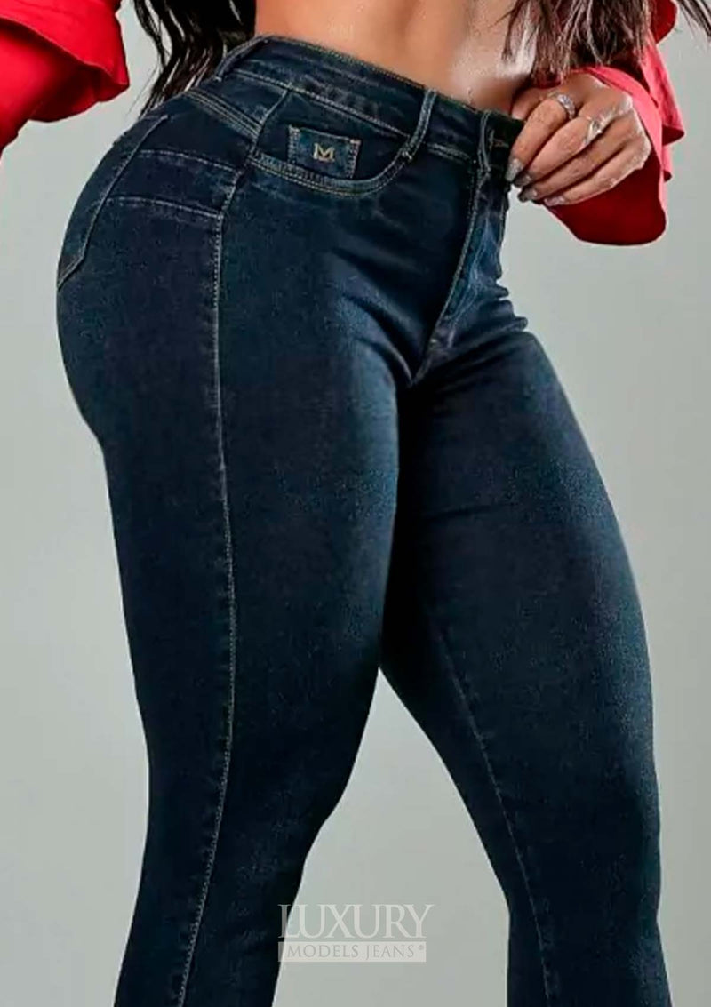 Calça Jeans Modeladora Lipo Empina Bumbum Cós Médio - C473