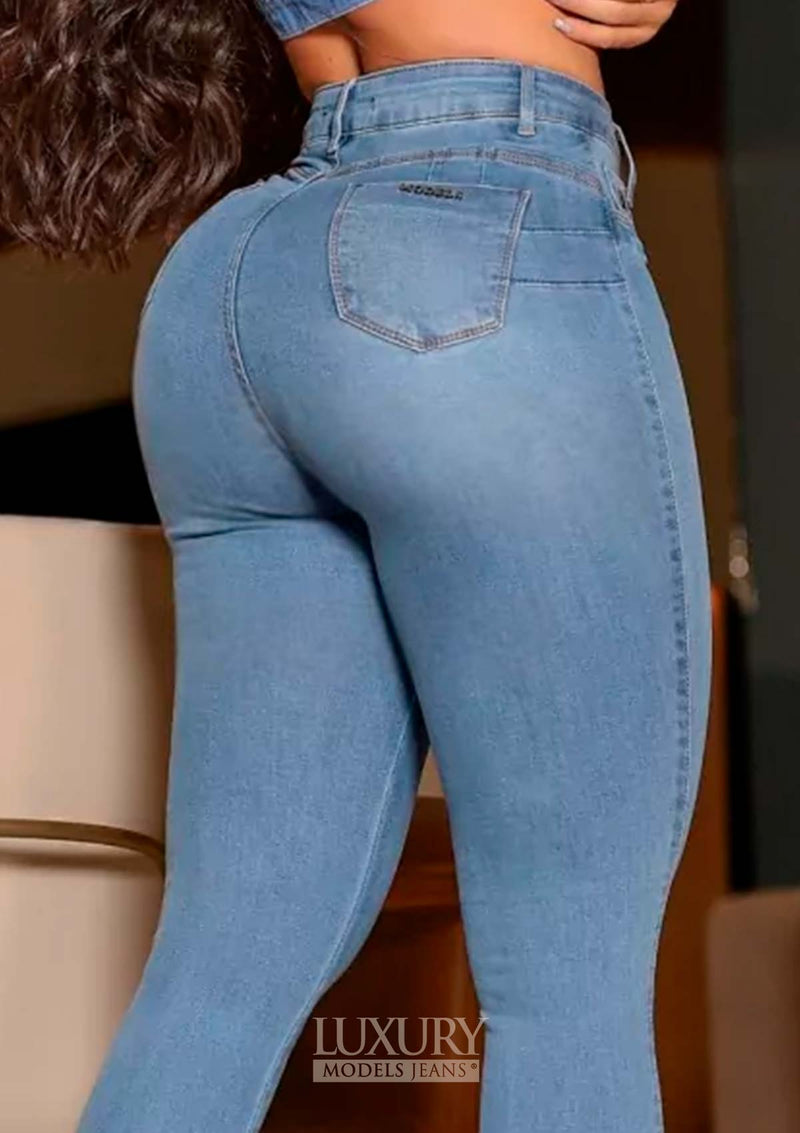 Calça Jeans Modeladora Lipo Empina Bumbum Cós Alto - C483