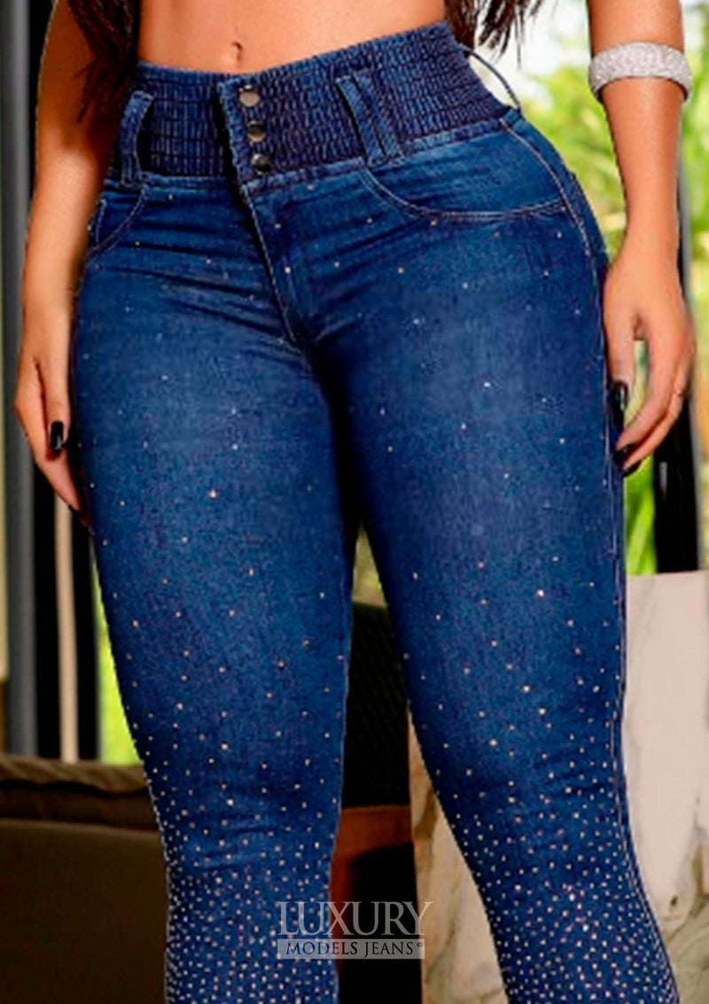 Calça Jeans Modeladora Super Lipo Empina Bumbum Cós Elástico - C525