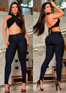 Calça Jeans Modeladora Super Lipo Empina Bumbum Cós Elástico - C525