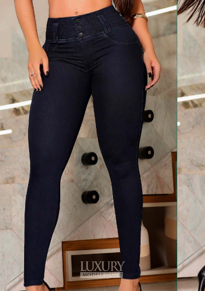 Calça Jeans Modeladora Super Lipo Empina Bumbum Cós Elástico - C525