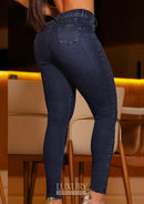 Calça Jeans Modeladora Lipo Empina Bumbum Cós Médio - C536