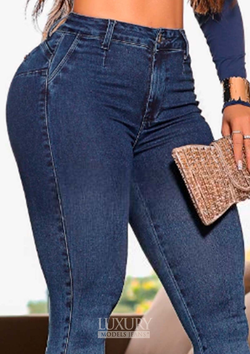 Calça Jeans Modeladora Lipo Empina Bumbum Cós Médio - C537