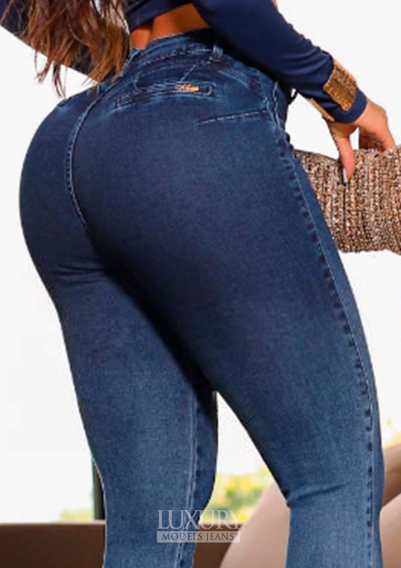 Calça Jeans Modeladora Lipo Empina Bumbum Cós Médio - C537