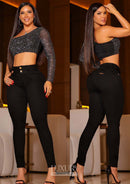 Calça Jeans Modeladora Super Lipo Empina Bumbum Cós Duplo - C556