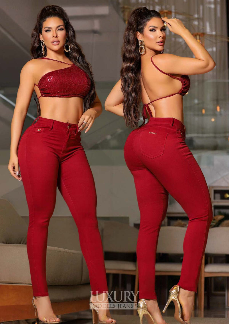 Calça Jeans Modeladora Lipo Empina Bumbum Cós Médio - C563