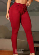 Calça Jeans Modeladora Lipo Empina Bumbum Cós Médio - C563