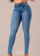 Calça Jeans Modeladora Lipo Empina Bumbum Cós Alto - C590