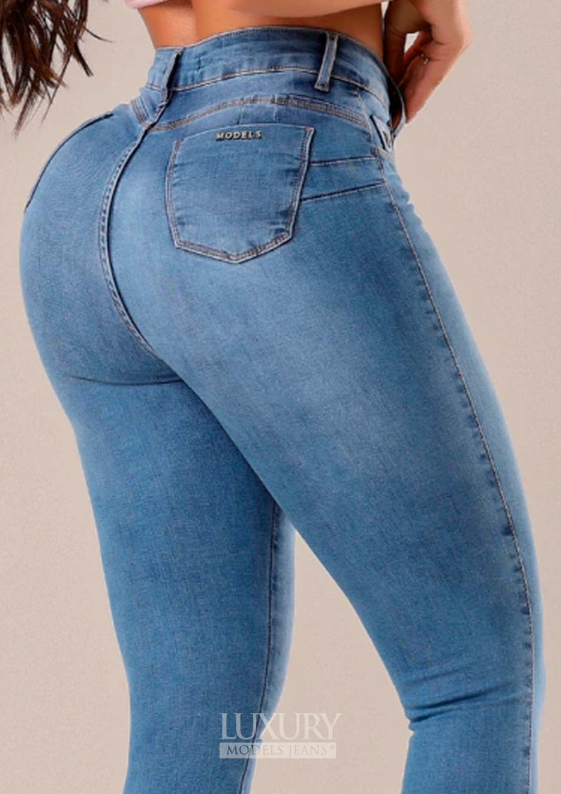 Calça Jeans Modeladora Lipo Empina Bumbum Cós Alto - C590