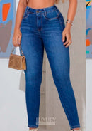 Calça Jeans Modeladora Lipo Empina Bumbum Cós Alto - C590