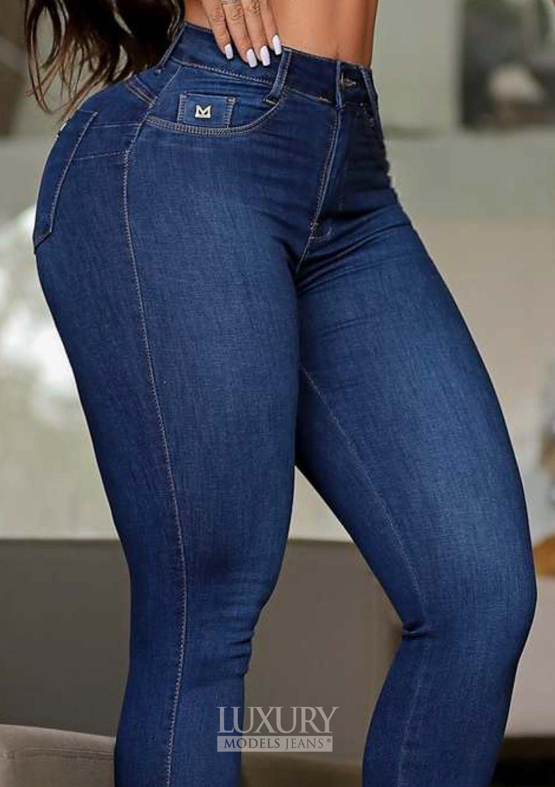 Calça Jeans Modeladora Lipo Empina Bumbum Cós Alto - C594