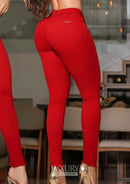 Calça Jeans Modeladora Lipo Empina Bumbum Cós Médio - C603