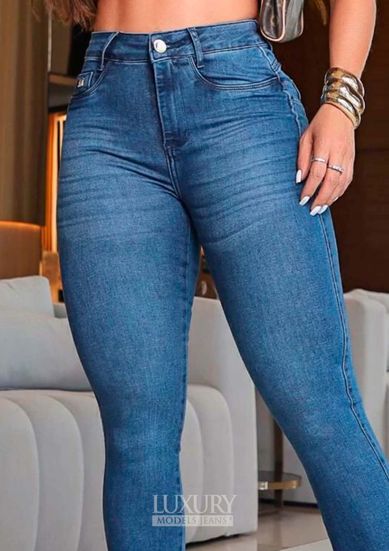 Calça Jeans Modeladora Lipo Empina Bumbum Cós Alto - C647