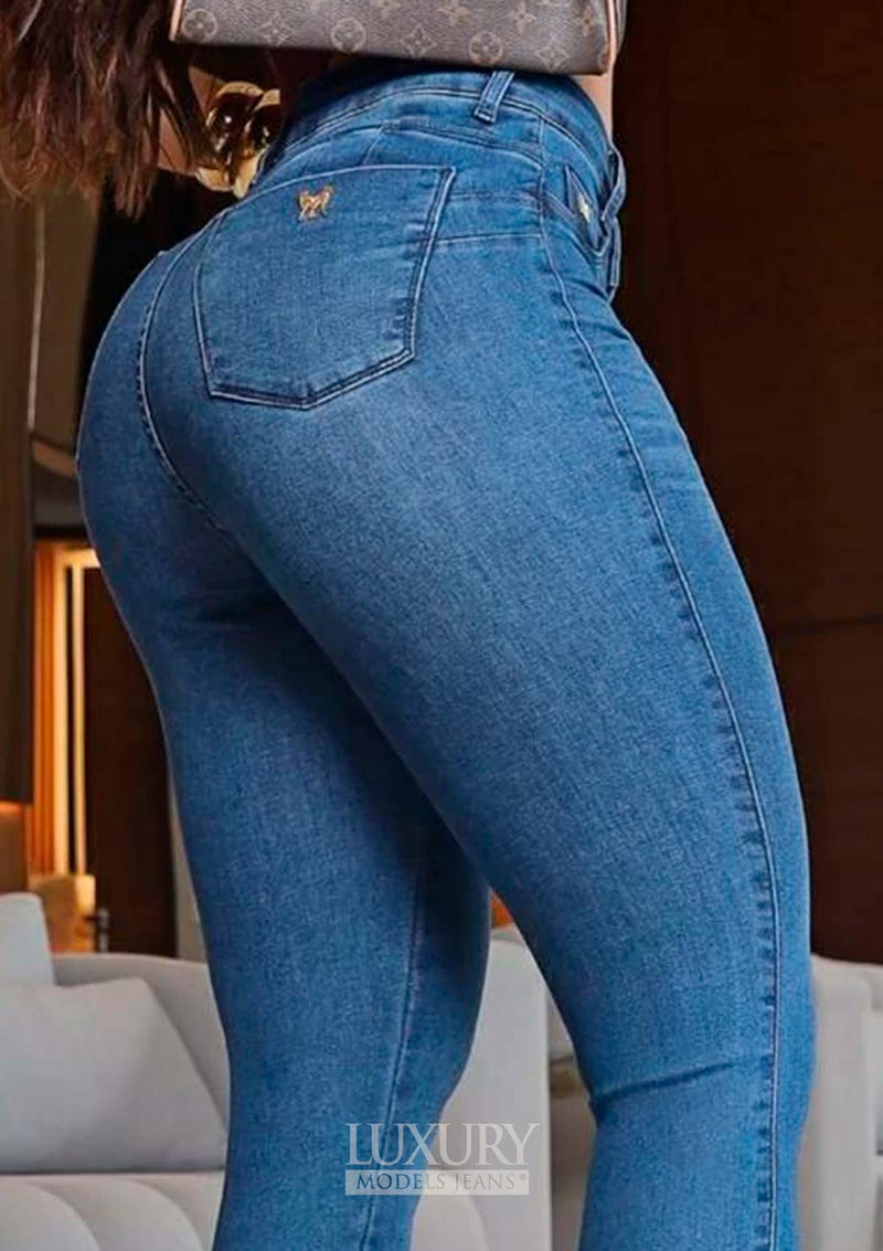 Calça Jeans Modeladora Lipo Empina Bumbum Cós Alto - C647