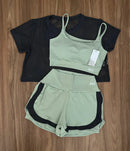 Conjunto 3 Peças Short Duplo