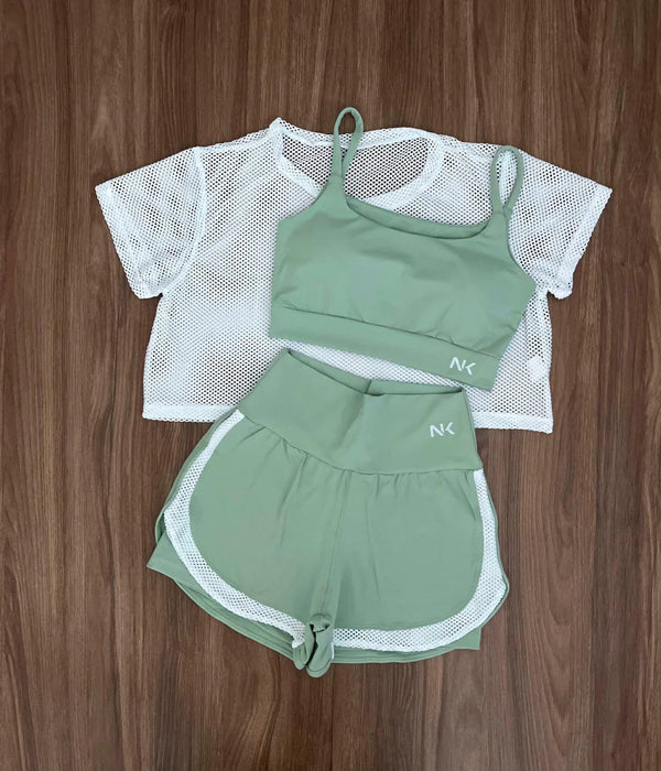 Conjunto 3 Peças Short Duplo